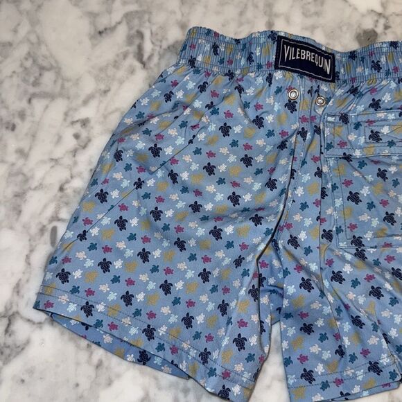 VILEBREQUIN BOYS BLUE MICRO-TURTLE SWIM SHORTS 6Y - Picture 5 of 9